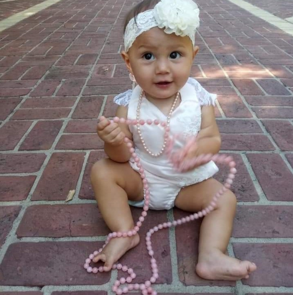 Milediiy pink romper size 12-18months